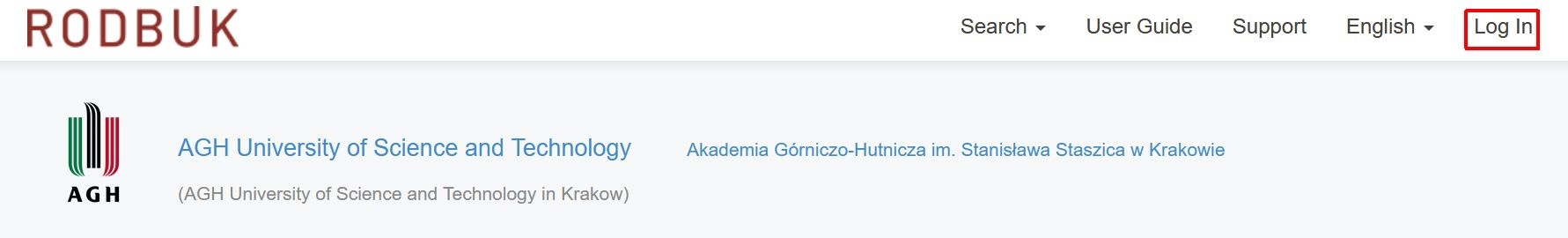 log in RODBUK