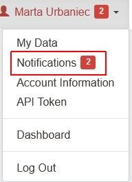 view of notification on depositor's account